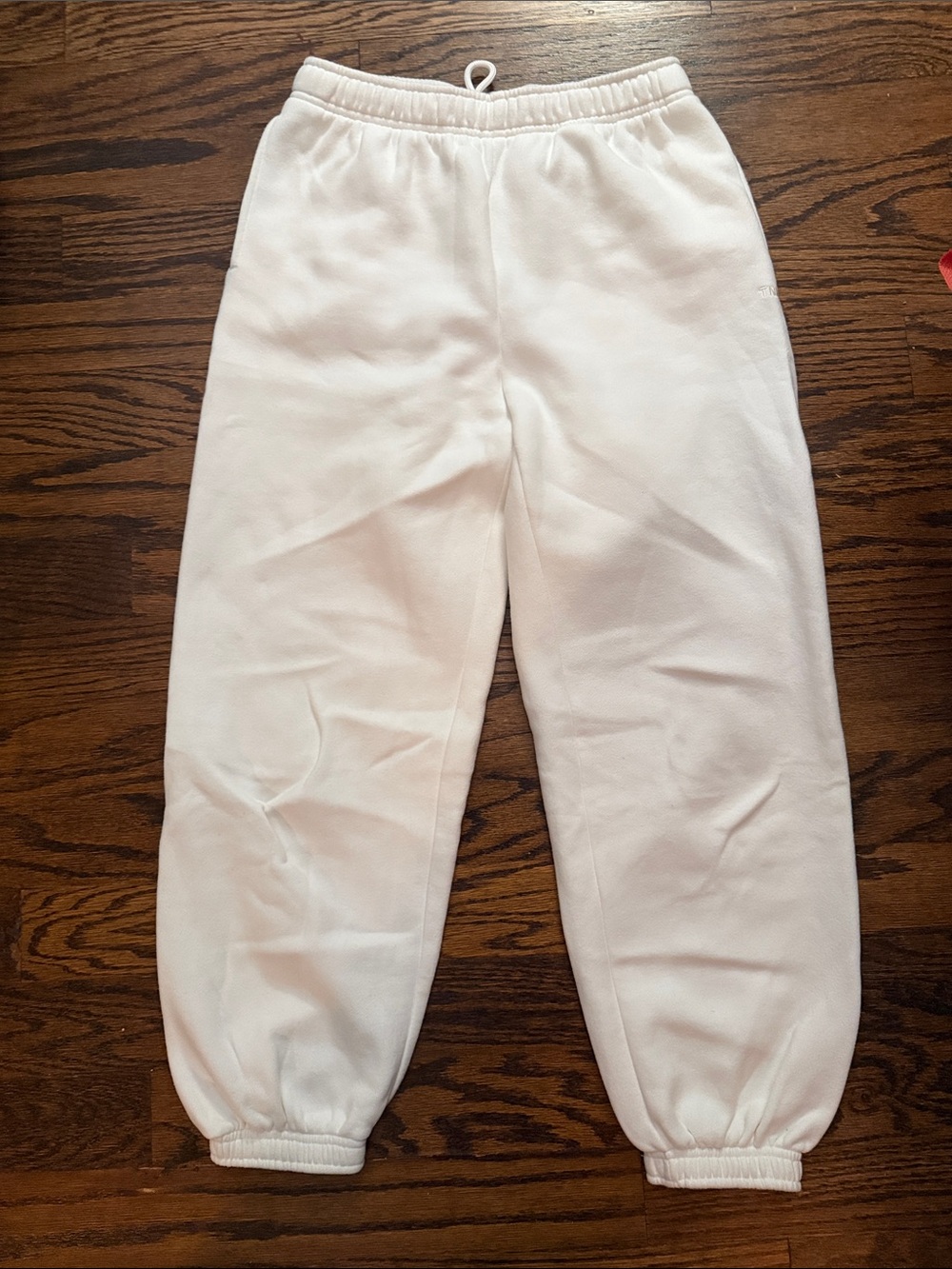 ARITZIA White Fleece Joggers